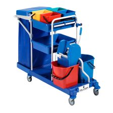   Filmop Morgan 3010 takarítókocsi 2x15L + 4x6L vödörrel, eszköztartóval, zsáktartóval