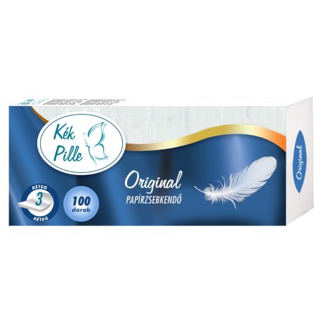 Kék Pille Original papírzsebkendő - 3 rétegű 100db