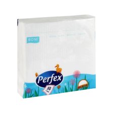 Perfex fehér szalvéta - 1 rétegű, 33x33cm, 100db