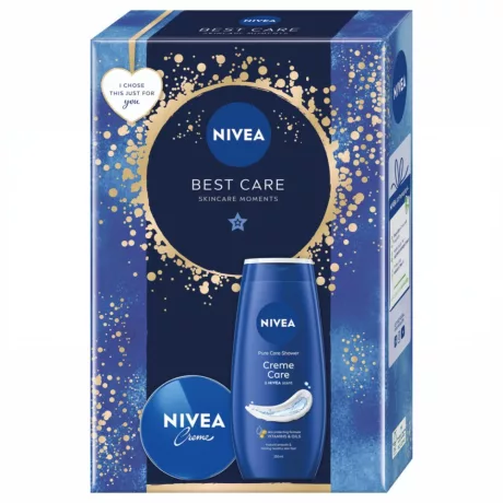Nivea Best Care Ajándékcsomag - Krém + Krémtusfürdő