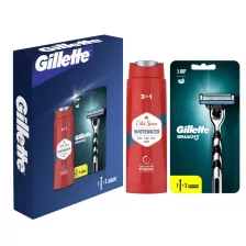   Gillette Mach3 ajándékcsomag borotva + Old Spice tusfürdő