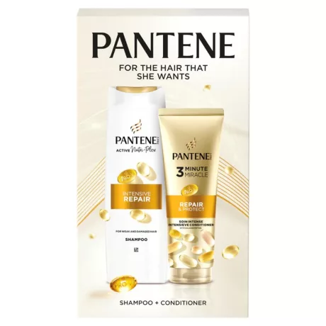 Pantene Intensive Repair ajándékcsomag sampon + 3 Minute Miracle balzsam