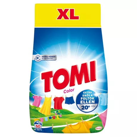 Tomi Color mosópor színes ruhákhoz - 50 mosás 2,5kg