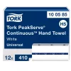 Tork PeakServe® Universal kéztörlőpapír - 1 rétegű, hófehér, 410 lap (Karton - 12 csg)