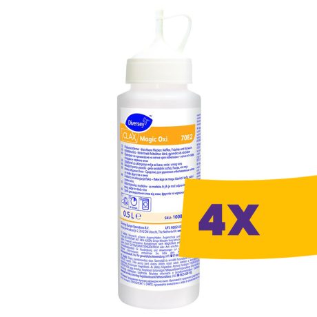 Clax Magic Oxi 70E2 Folteltávolító - fehéríthető foltokhoz: kávé, gyümölcs és vörösbor 500ml (Karton - 4 db)
