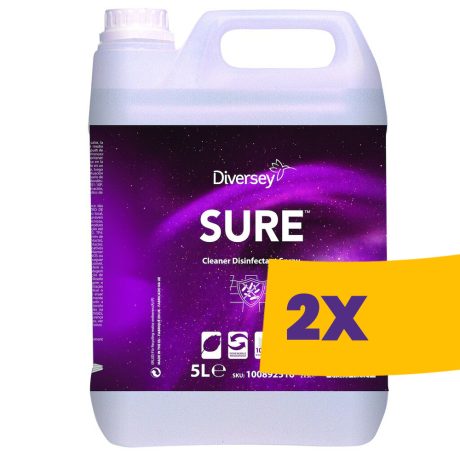 Sure Cleaner Disinfectant Spray Használatra kész fertőtlenítő hatású folyékony tisztítószer 5L (Karton - 2 db)