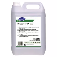   Divosan ETHA-plus Etanol alapú általános fertőtlenítőszer felületek rendszeres fertőtlenítésére 5L