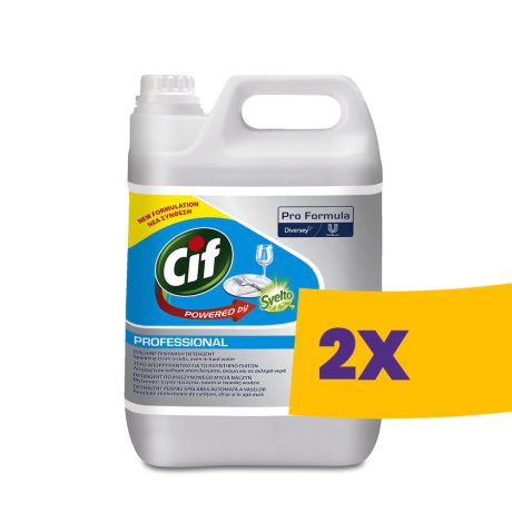 CIF Pro Formula Liquid Gépi mosogatószer közepesen kemény és kemény vízhez 5L (Karton - 2 db)