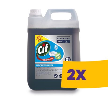 CIF Pro Formula Rinse Aid Gépi öblítőszer közepesen kemény és kemény vízhez 5L (Karton - 2 db)
