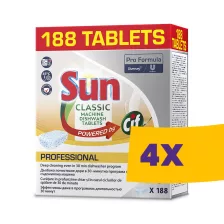   Sun Pro Formula Classic Gépi mosogatótabletta 188db (Karton - 4 csomag)