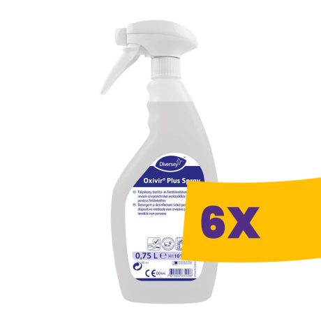 Oxivir Plus Spray Széles hatásspektrummal rendelkező tisztító- és fertőtlenítőszer vízálló kemény felületekre és nem invazív orvostechnikai eszközökhöz 750ml (Karton - 6 db)