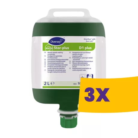 Suma Star-plus D1 DvF kézi mosogatószer szuperkoncentrátum 2L (Karton - 3db)