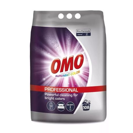 Omo Pro Formula Automat Color Mosópor színes textíliához - 108 mosás 7kg