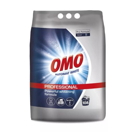 OMO Pro Formula Automat White Mosópor fehér textíliákhoz - 108 mosás 7kg