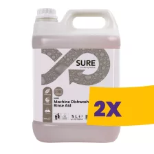   SURE Machine Dishwash Rinse Aid Folyékony savas gépi öblítőszer 5L (Karton - 2 db)