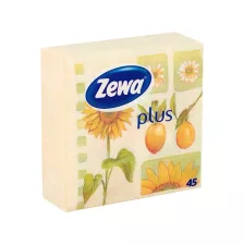Zewa Plus szalvéta Napraforgó - 1 rétegű, 33x33cm, 45db