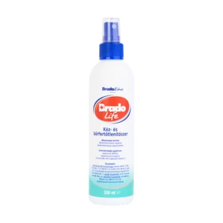 Bradolife kéz- és bőrfertőtlenítő spray 250ml