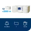 Tork Universal Mini Jumbo toalettpapír 19cm átm. - 1 rétegű, fehér, 240m (Karton - 12 tek)