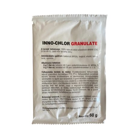 Inno-Chlor granulátum 60g (10 liter fertőtlenítő hypo oldat előállításához)