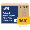 Tork Advanced Folded hajtogatott toalettpapír - 2 rétegű, hófehér, 252 lap (Karton - 36 csg)