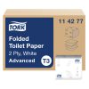 Tork Advanced Folded hajtogatott toalettpapír - 2 rétegű, hófehér, 252 lap (Karton - 36 csg)