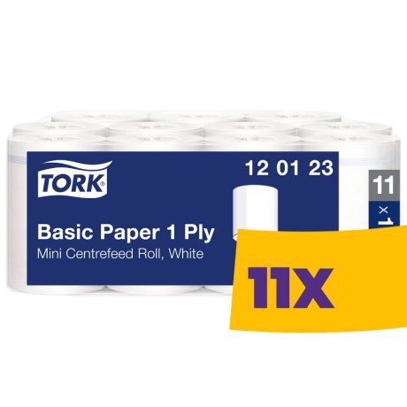 Tork általános belsőmagos papír 14cm átm. - 1 rétegű, fehér, 120m (Karton - 11 tek)