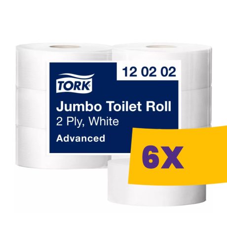 Tork Jumbo fehér toalettpapír 26cm átm. - 120202 (Karton - 6 tek)