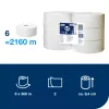 Tork Advanced Jumbo toalettpapír 26cm átm. - 2 rétegű, hófehér, 360m (Karton - 6 tek)