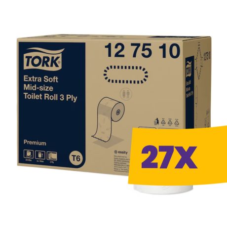 Tork Extra Soft Mid-size toalettpapír - 127510 (Karton - 27 tek)