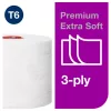 Tork Extra Soft Mid-size toalettpapír - 3 rétegű, hófehér, 70m (Karton - 27 tek)