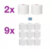 Tork Extra Soft Mid-size toalettpapír - 3 rétegű, hófehér, 70m (Karton - 27 tek)