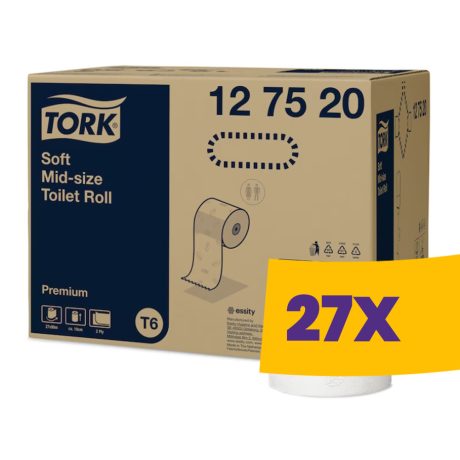 Tork Mid-size Soft toalettpapír - 127520 (Karton - 27 tek)