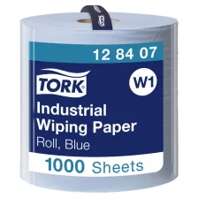 Tork ipari törlőpapír 35cm átm. - 3 rétegű, kék, 340m