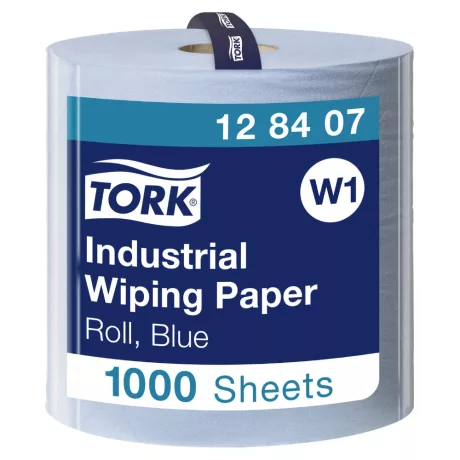 Tork ipari törlőpapír 35cm átm. - 3 rétegű, kék, 340m