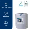 Tork ipari törlőpapír 35cm átm. - 3 rétegű, kék, 340m