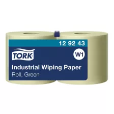   Tork ipari törlőpapír 36cm átm. - 2 rétegű, zöld, 510m (Karton - 2 tekercs)