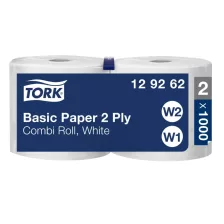   Tork általános törlőpapír 26cm átm. - 2 rétegű, fehér, 340m (Karton - 2 tek)