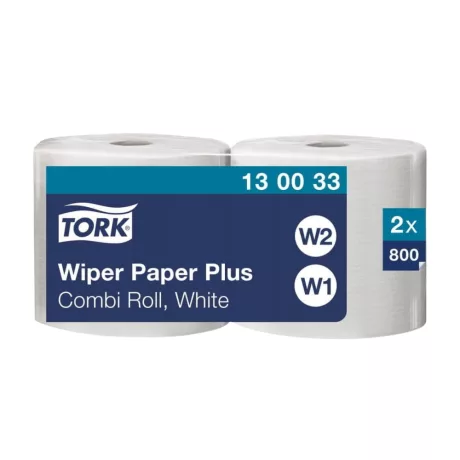 Tork törlőpapír plusz 26cm átm. - 2 rétegű, hófehér, 264m (Karton - 2 tekercs)