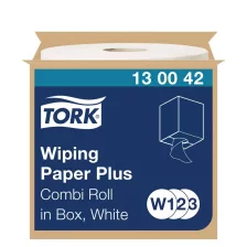  Tork törlőpapír plusz 26cm átm. - 2 rétegű, hófehér, 255m