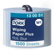   Tork ipari törlőpapír plusz 39cm átm. - 2 rétegű, kék, 510m