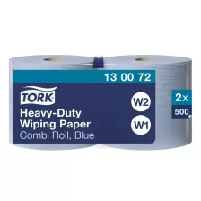   Tork nagy teljesítményű törlőpapír 26cm átm. - 2 rétegű, kék, 170m (Karton - 2 tek)