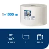 Tork törlőpapír 38cm átm. - 1 rétegű, hófehér, 1000m