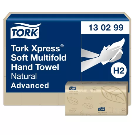 Tork Xpress® Soft Multifold hajtogatott kéztörlő - 2 rétegű, havanna, 180 lap (Karton - 21 csomag)