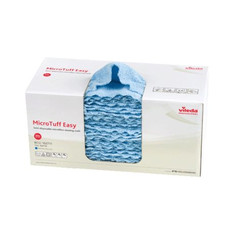 Vileda Prof. MicroTuff Easy mikroszálas törlőkendő adagolós Kék 50db