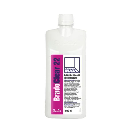 Bradoclear 22 aldehidmentes felületfertőtlenítő koncentrátum 1000ml