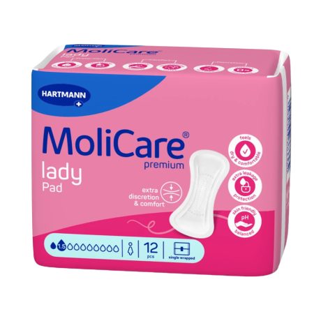 Hartmann MoliCare Lady Pad 1,5 csepp 267ml női inkontinencia betét 12db