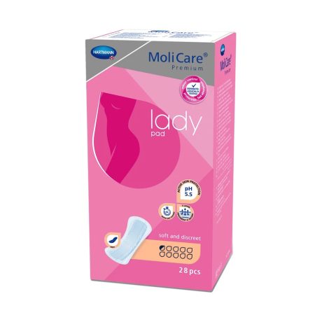 Hartmann MoliCare Lady Pad 0,5 csepp 68ml női inkontinencia betét 28db