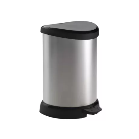Curver fémhatású pedálos szemetes belső kosárral 15L