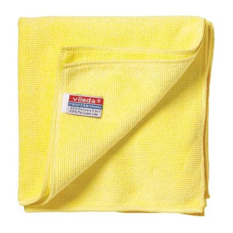 Vileda Prof. MicroTuff Plus mikroszálas törlőkendő 38x38cm Sárga 5db