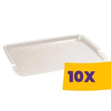 Curver Basic műanyag tálca fehér 10db
